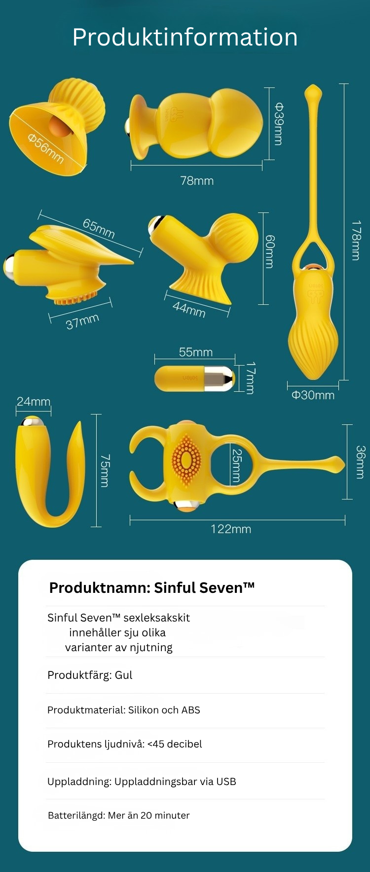 Sinful Seven™ - Sexleksakskit